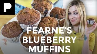 Fearne Cotton Bakes Gluten Free Blueberry Muffins [upl. by Winny]