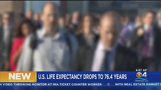 CDC US Life Expectancy Falls To Lowest Point In 25 Years [upl. by Anerahs]