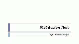 VLSI Design flow  Y chart in VLSI design in Hindi [upl. by Amandi]