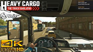 Heavy Cargo  The Truck Simulator  Nice Drive on a Sunny Day  Unity Engine  4K [upl. by Kerrin294]