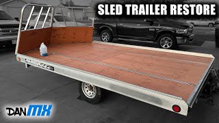 SLED TRAILER RESTORE  Breakdown and Deck Removal [upl. by Amairam]