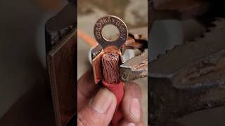 Connecting copper wire withlead [upl. by Richardson]