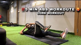 💯 5 MIN ABS WORKOUT🔥  gym workout in home [upl. by Handal]