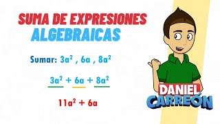 SUMA DE EXPRESIONES ALGEBRAICAS Super facil  Para principiantes [upl. by Bunni]