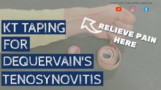 MUST TRY taping technique for De Quervains Tenosynovitis wrist pain [upl. by Erdne]