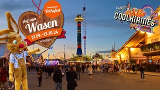 177 Cannstatter Volksfest 2024  Mega Volksfest startet mit Fassanstich  Clip by CoolKirmes [upl. by Selym]