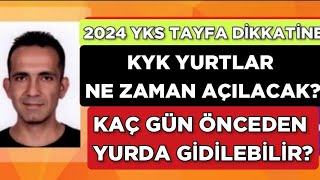 KYK YURTLARI NE ZAMAN AÇILACAK KAÇ GÜN ÖNCEDEN YURDA GİDEBİLİRSİNİZ [upl. by Mandel249]