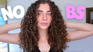 5 Minute ZERO Styling Products Curly Hair Routine [upl. by Lenno]