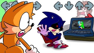 Hey Sonic whats up OH GOD WHAT ARE YOU DOING but Mini Crewmate  Among Us vs FNF Animation [upl. by Lucille]