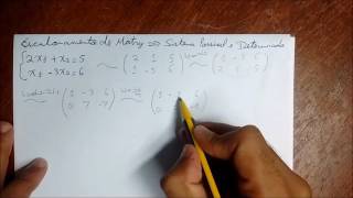 Algebra Linear  Sistema Possivel e Determinado  Exercicio Resolvido [upl. by Llerrahs830]