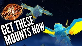 Get these mounts BEFORE THE WAR WITHIN LAUNCHES Remembered Golden Gryphon amp Wind Rider  WoW [upl. by Rifkin521]