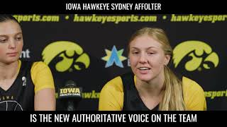 Iowa Hawkeye Sydney Affolter Has A New Role On Team hawkeyes [upl. by Notlew]