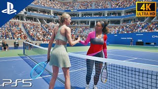 TopSpin 2K25  Serena Williams vs Maria Sharapova US Open  PS5 4K 60FPS Gameplay [upl. by Knowles528]