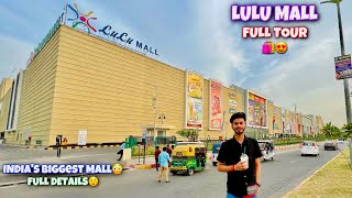 I Explore India’s Biggest Mall 😨 Lulu Mall Lucknow Full Tour Vlog 😍 [upl. by Cavan]