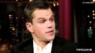 Matt Damon Does Matthew McConaughey Impression on Letterman Again [upl. by Enywad]