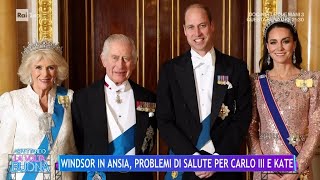 Windsor in ansia problemi di salute per Carlo III e Kate  La Volta Buona 18012024 [upl. by Edmunda32]