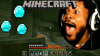 CoryxKenshin reaction to finding diamonds in minecraft [upl. by Philina]