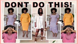 WORST FASHION MISTAKES 4 TUMMY  BELLY FAT 🛑 5 THINGS YOU SHOULD STOP DOING  TIPS 2 FIX  NO SHAPER [upl. by Tiernan]