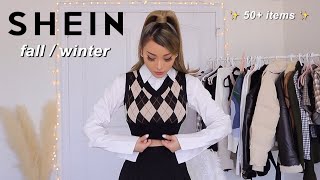 GIANT SHEIN TRY ON HAUL fall  winter w discount code [upl. by Plafker818]