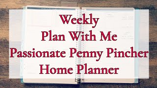 WEEKLY PLAN WITH ME  PPP HOME PLANNER  VLOGMAS DAY 4 [upl. by Miki]