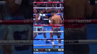 Jaron Ennis Destruction of Thomas Dulorme boxing shorts [upl. by Ihcekn689]