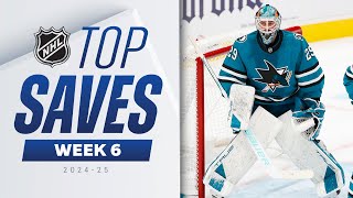 NHLs Top Saves of Week 6  202425 Highlights [upl. by Evad]