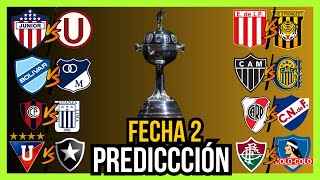 COPA LIBERTADORES 2024 🏆FECHA 2 PREDICCIÓN Y ANÁLISIS [upl. by Tesil100]