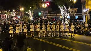 Porterville High School Panther Marching Band  Porterville Christmas Parade 2023 [upl. by Airotel]