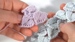 You Should Want To Try ImmediatelyCROCHET LEAFHEART3D Crochet Patterns 3dcrochet [upl. by Benni807]