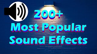 200 Most Popular Sound Effects of 2024 No Copyright [upl. by Tella727]