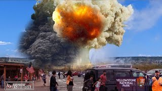 Horrible Today Live Footage Explosion Giant Caldera Under Yellowstone Park Threatens Lives Visitors [upl. by Freida235]