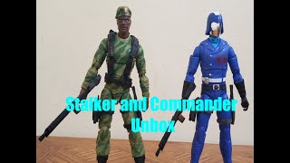 Hasbro 2024 Gi Joe Classified Retro Sgt Stalker and Cobra Commander Unbox [upl. by Shippee]