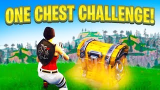 ONE CHEST CHALLENGE in Fortnite Battle Royale [upl. by Erodoeht569]