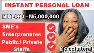 HOW TO GET INSTANT PERSONAL LOAN IN NIGERIA 2024 In 2 Hours [upl. by Allebasi]