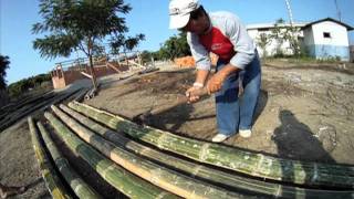 Building with Bamboo  Making Esterilla [upl. by Huai897]