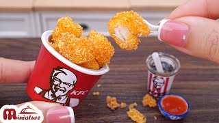 Homemade Popcorn Chicken KFC Style  ASMR Miniature Cooking  Tiny Chicken Recipe [upl. by Grearson967]