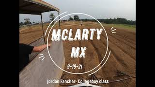 Mclarty Mx Collegeboy Class 9192020 [upl. by Asher]