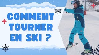 Comment tourner en ski grâce au chasseneige  Effectuer ses premiers virages [upl. by Berky]