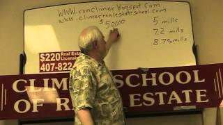 Ron Climer teaches Property Taxes Real Estate Math For The Florida Real Estate Exam [upl. by Kelwin874]