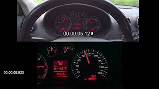 Audi A3 8P 20 TDI 140HP Stock Vs Stage 1 [upl. by Aihsek]