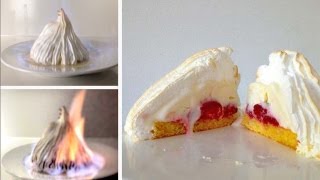 Flambe Bombe Alaska Dessert Recipe HOW TO COOK THAT Baked Alaska Recipe Ann Reardon [upl. by Ordnas938]