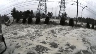 2011 Japan Earthquake and Tsunami  Tagajo City Dashcam Footage [upl. by Morril479]