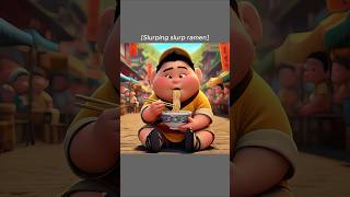 Russell Eats Special Delicious Ramen Noodles🍜😋 Ai Edition shorts funny memes [upl. by Drof702]