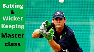 Batting and Wicket Keeping Masterclass with Adam Gilchrist  Cricket Tips [upl. by Naivaj]