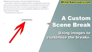 How to Add a Custom Scene Break to Your Reedsy Manuscript [upl. by Llydnek]