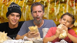 OMG Massive Monster Burrito Mukbang Challenge  Josh Darnit [upl. by Justina964]