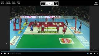 Perugia vs Piancenza Serving Supercoppa semifinal Sept 21th 24 [upl. by Brander]