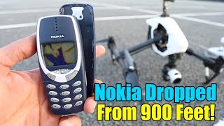 Nokia 3310 Destruction Test  Extreme 900 Feet Drop Test [upl. by Tessa]