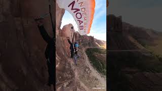 Second BASE jump in 3 days F8Ck CNC3Ryoutubeshorts moab adventure basejumping fyp bucketlist [upl. by Asa327]