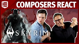 The Elder Scrolls V Skyrim Official Trailer REACTION  Composers React [upl. by Notla919]